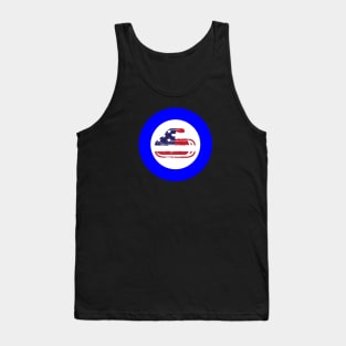 Curling USA Flag Tank Top